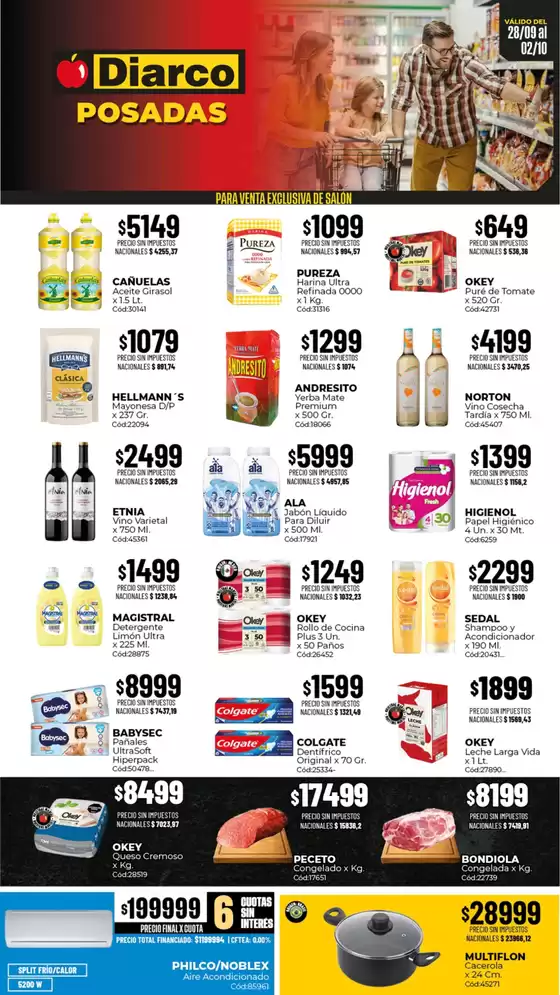 Catálogo Diarco | OFERTAS POSADAS | 2026-09-28T00:00:00.000Z - 2026-10-02T00:00:00.000Z