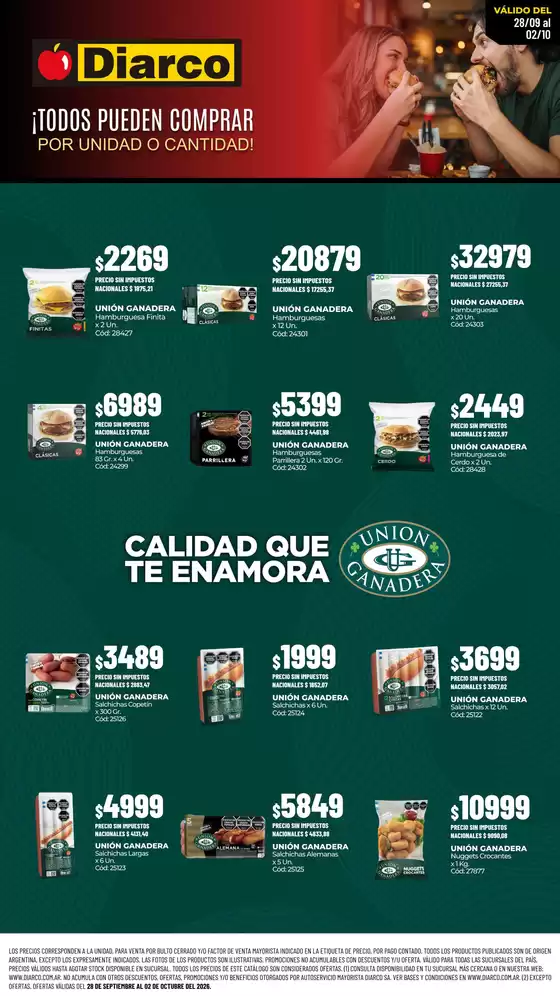 Catálogo Diarco | ESPECIAL UNIÓN GANADERA | 2026-09-28T00:00:00.000Z - 2026-10-02T00:00:00.000Z