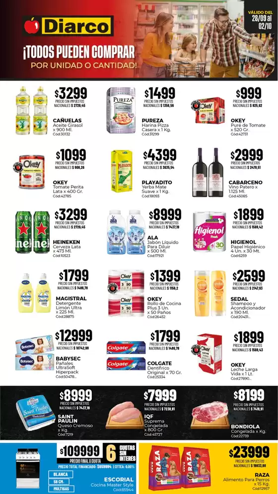 Catálogo Diarco | OFERTAS SUR | 2026-09-28T00:00:00.000Z - 2026-10-02T00:00:00.000Z