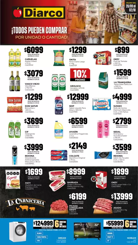 Catálogo Diarco | OFERTAS PUEBLO SUR | 2026-09-28T00:00:00.000Z - 2026-10-02T00:00:00.000Z