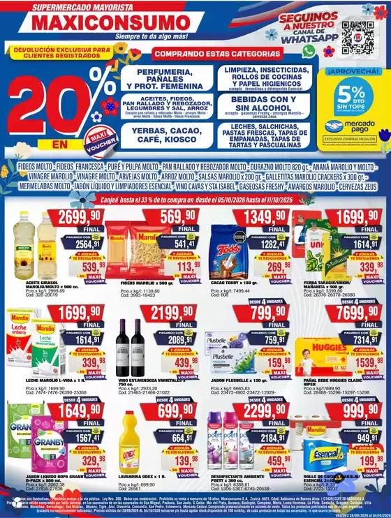 Catálogo Maxiconsumo | Revista n 1018 28 09 2026 final 3 zona 1 1 | 2026-10-05T00:00:00.000Z - 2026-10-11T00:00:00.000Z