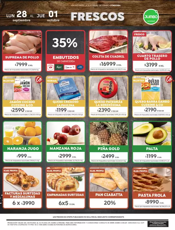 Catálogo Jumbo | Ofertas Córdoba | 2026-09-28T00:00:00.000Z - 2026-10-01T00:00:00.000Z