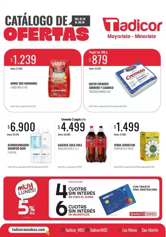 Catálogo Supermercados Tadicor | Ofertas Supermercados Tadicor | 2026-10-01T00:00:00.000Z - 2026-10-06T00:00:00.000Z