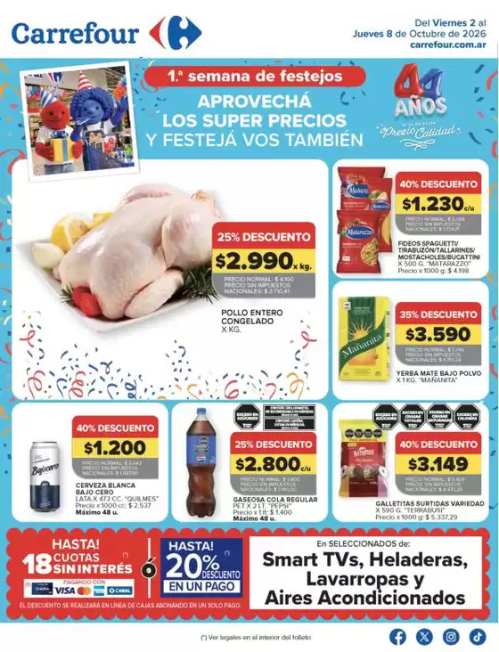 Catálogo Carrefour | Carrefour Hiper 02 Octubre | 2026-10-02T00:00:00.000Z - 2026-10-09T00:00:00.000Z