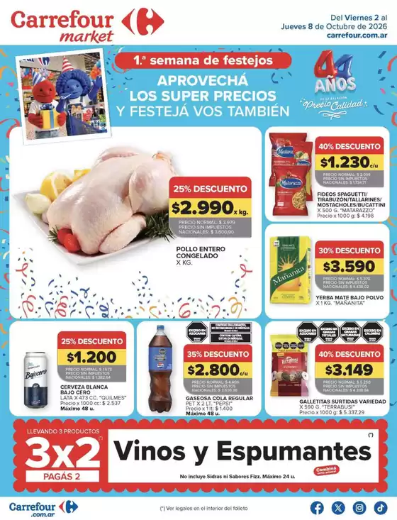 Catálogo Carrefour Market | Carrefour Market 02 Octubre | 2026-10-02T00:00:00.000Z - 2026-10-09T00:00:00.000Z