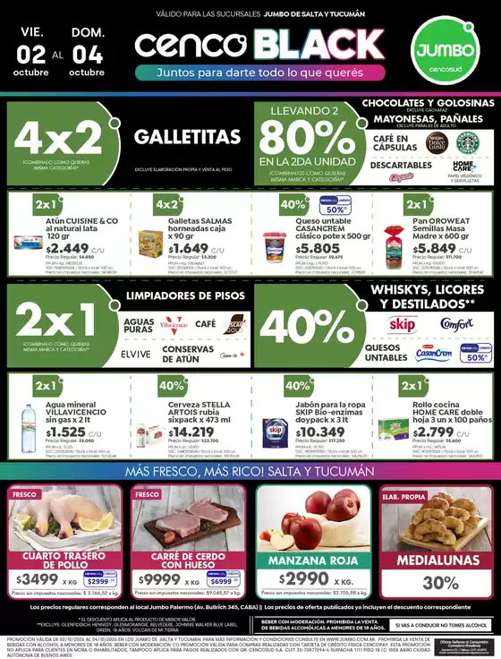 Catálogo Jumbo | Ofertas Salta Tucumán | 2026-10-01T00:00:00.000Z - 2026-10-04T00:00:00.000Z
