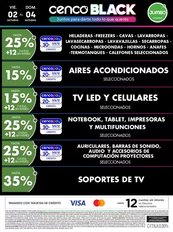 Catálogo Jumbo | Ofertas Electro y Hogar | 2026-10-02T00:00:00.000Z - 2026-10-04T00:00:00.000Z