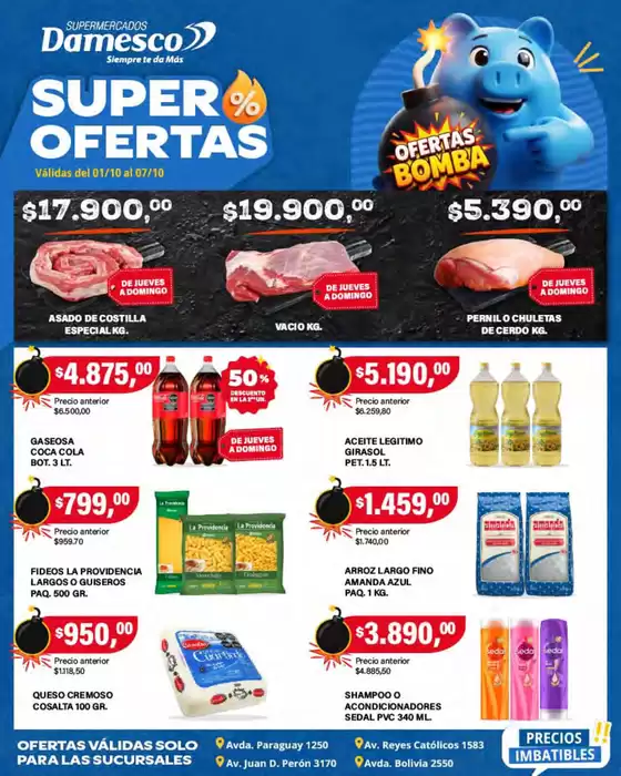 Catálogo Supermercados Damesco | Ofertas minorista 1 al 7 10 | 2026-10-01T00:00:00.000Z - 2026-10-07T00:00:00.000Z