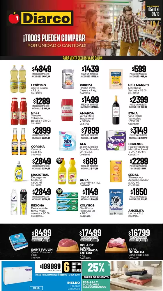 Catálogo Diarco | OFERTAS INTERIOR | 2026-10-05T00:00:00.000Z - 2026-10-09T00:00:00.000Z