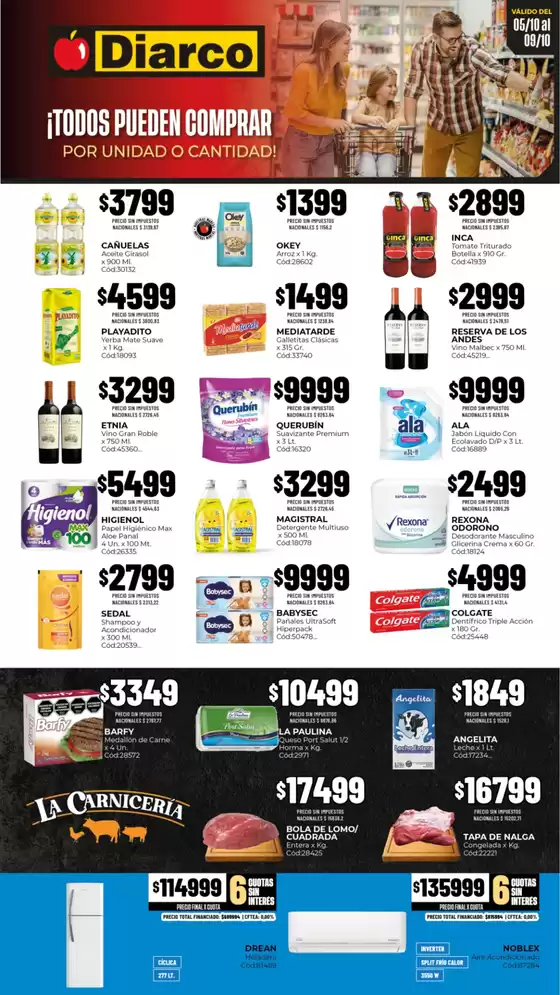 Catálogo Diarco | OFERTAS PUEBLO INTERIOR | 2026-10-05T00:00:00.000Z - 2026-10-09T00:00:00.000Z