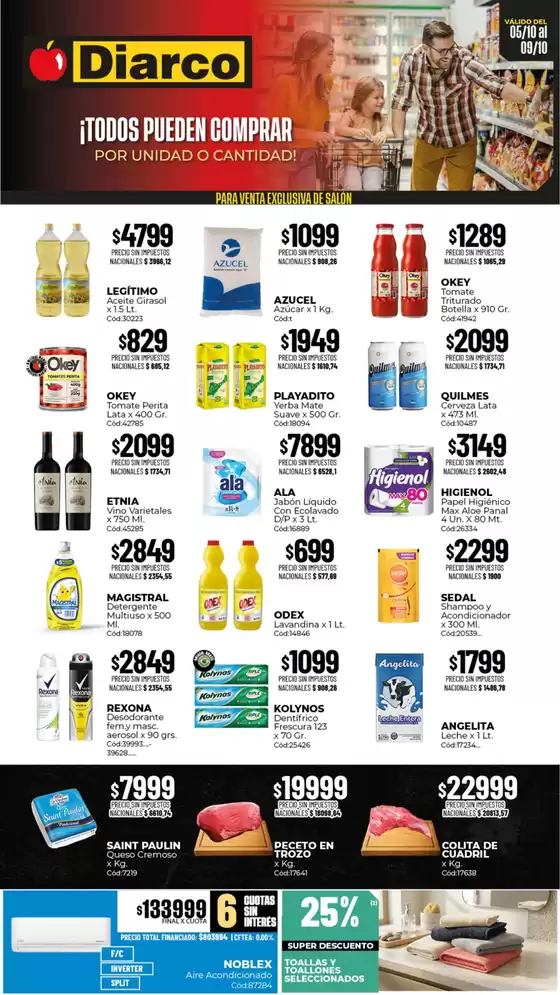 Catálogo Diarco | OFERTAS GBA | 2026-10-05T00:00:00.000Z - 2026-10-09T00:00:00.000Z