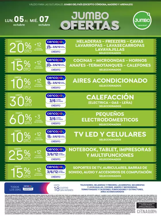 Catálogo Jumbo | Ofertas Electro y Hogar | 2026-10-05T00:00:00.000Z - 2026-10-08T00:00:00.000Z