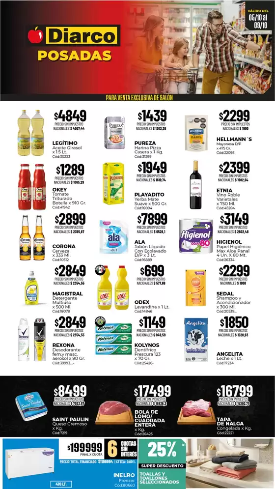 Catálogo Diarco | OFERTAS POSADAS | 2026-10-05T00:00:00.000Z - 2026-10-09T00:00:00.000Z