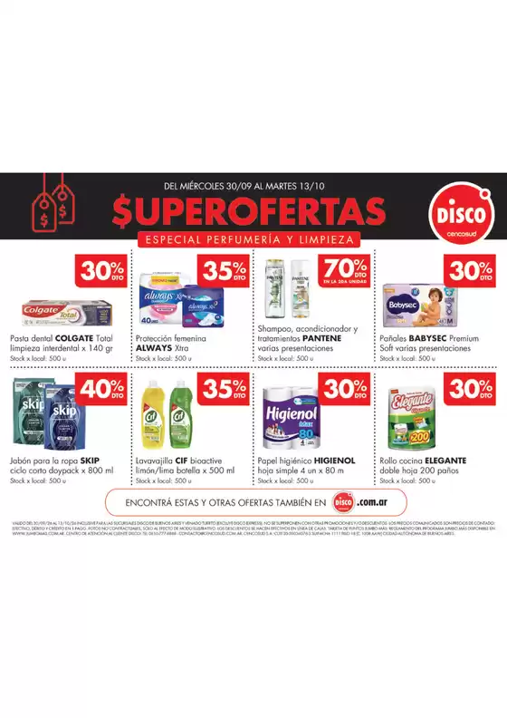 Catálogo Disco | Especial Perfumería y Limpieza | 2026-10-05T00:00:00.000Z - 2026-10-13T00:00:00.000Z