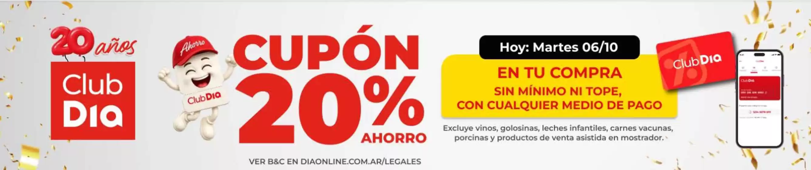Catálogo Supermercados DIA | Hoy 20% ahorro | 2026-10-06T00:00:00.000Z - 2026-10-06T00:00:00.000Z