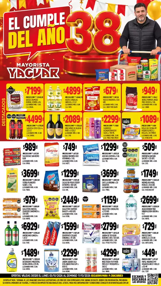 Catálogo Supermercados Yaguar | El cumple del ano | 2026-10-06T00:00:00.000Z - 2026-10-11T00:00:00.000Z