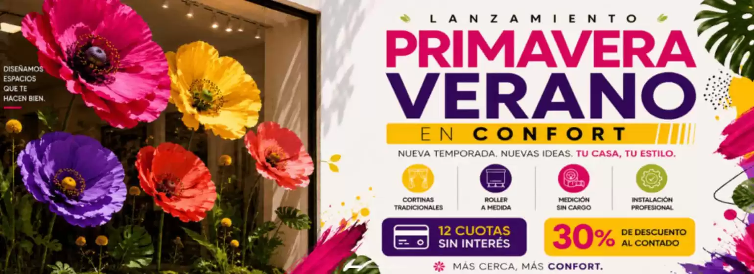 Catálogo Cortinería Confort | Promociones! | 2026-10-07T00:00:00.000Z - 2026-10-31T00:00:00.000Z