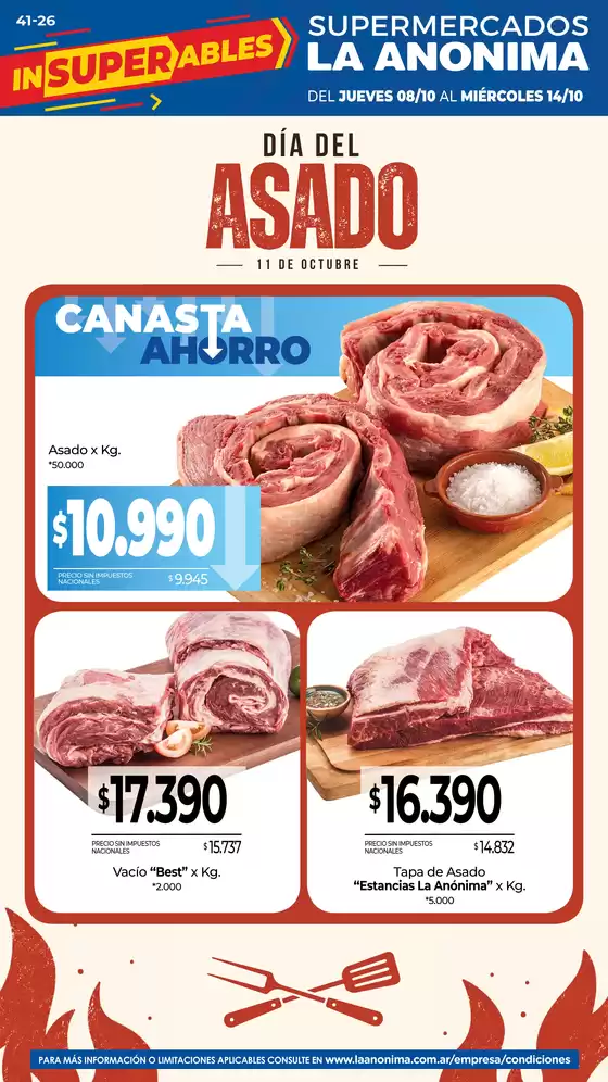 Catálogo La Anonima en Ingeniero Luis A. Huergo | Frescos | 2026-10-08T00:00:00.000Z - 2026-10-14T00:00:00.000Z