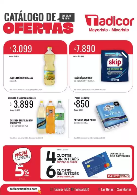 Catálogo Supermercados Tadicor | Ofertas Supermercados Tadicor | 2026-10-08T00:00:00.000Z - 2026-10-13T00:00:00.000Z