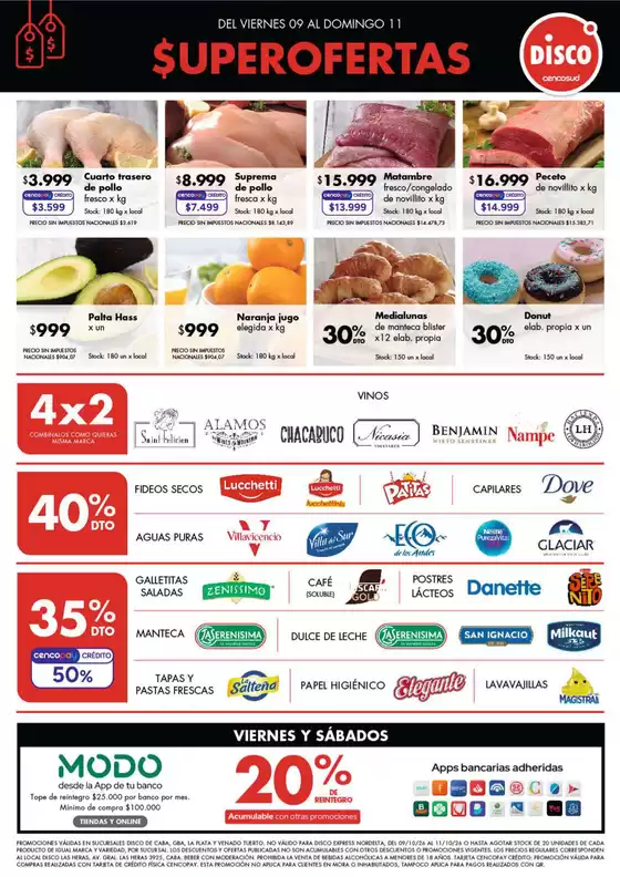 Catálogo Disco | Ofertas Bs. As. y Santa Fé | 2026-10-08T00:00:00.000Z - 2026-10-11T00:00:00.000Z