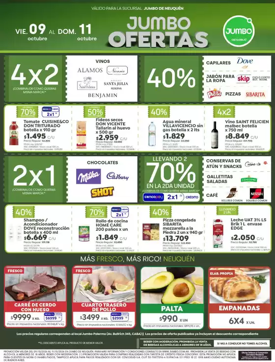 Catálogo Jumbo | Ofertas Neuquén | 2026-10-08T00:00:00.000Z - 2026-10-11T00:00:00.000Z