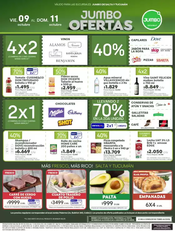 Catálogo Jumbo | Ofertas Salta Tucumán | 2026-10-08T00:00:00.000Z - 2026-10-11T00:00:00.000Z