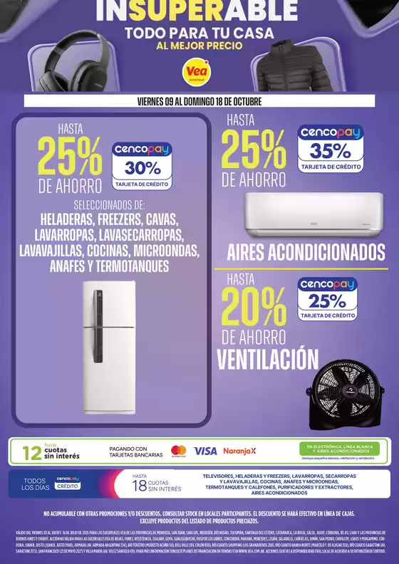 Catálogo Supermercados Vea | InSuperables Especial para tu casa | 2026-10-09T00:00:00.000Z - 2026-10-18T00:00:00.000Z