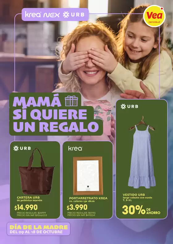Catálogo Supermercados Vea | Folleto nacional día de la madre Vea | 2026-10-09T00:00:00.000Z - 2026-10-18T00:00:00.000Z