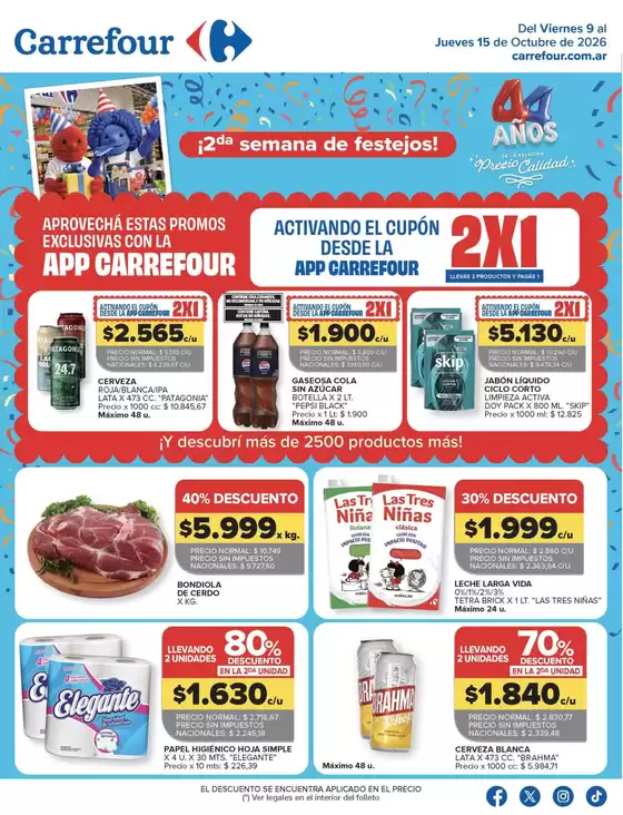 Catálogo Carrefour | Carrefour Hiper 09 Octubre | 2026-10-09T00:00:00.000Z - 2026-10-16T00:00:00.000Z