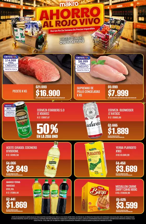 Catálogo Makro | Ahorro al rojo vivo | 2026-10-09T00:00:00.000Z - 2026-10-11T00:00:00.000Z