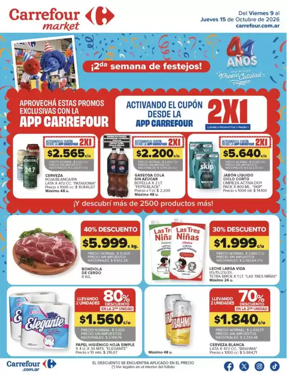 Catálogo Carrefour Market | Carrefour Market 09 Octubre | 2026-10-09T00:00:00.000Z - 2026-10-15T00:00:00.000Z