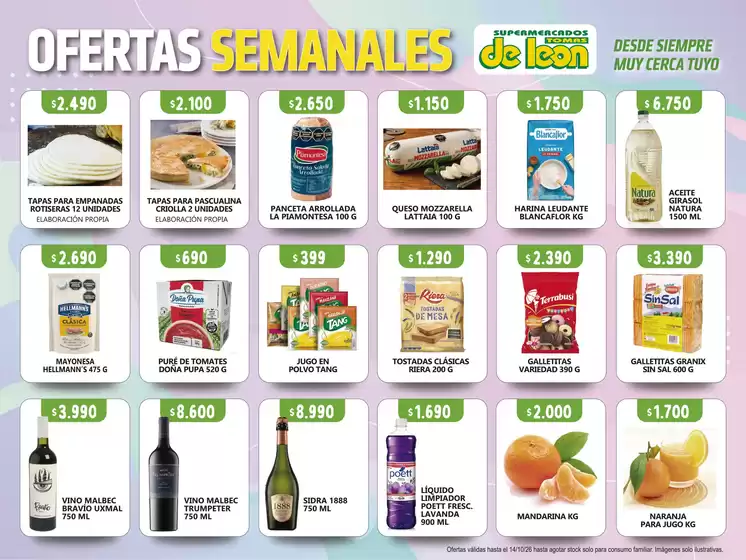 Catálogo Supermercado Tomas de Leon | Ofertas Supermercado Tomas de Leon | 2026-10-10T00:00:00.000Z - 2026-10-14T00:00:00.000Z