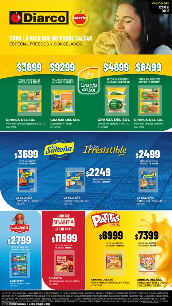 Catálogo Diarco | ESPECIAL MOLINOS | 2026-10-12T00:00:00.000Z - 2026-10-16T00:00:00.000Z