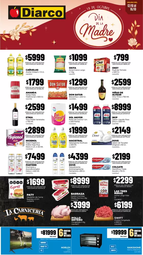 Catálogo Diarco | OFERTAS PUEBLO INTERIOR | 2026-10-12T00:00:00.000Z - 2026-10-16T00:00:00.000Z