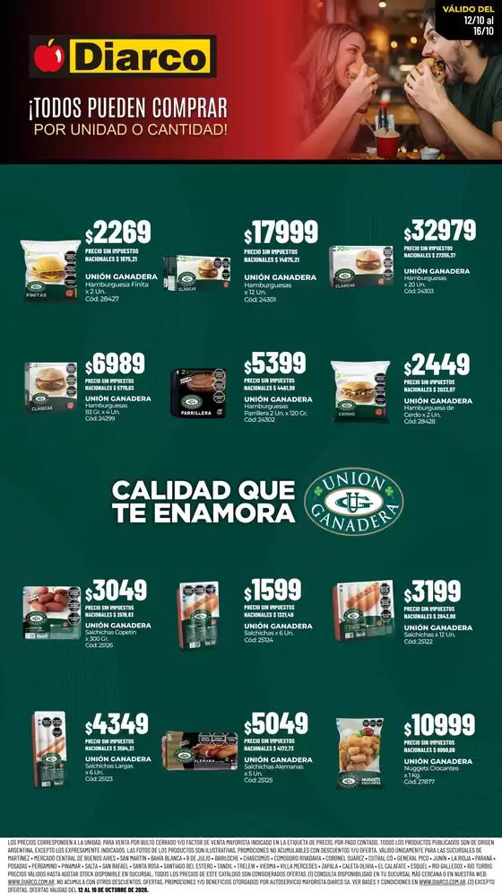 Catálogo Diarco | ESPECIAL UNIÓN GANADERA | 2026-10-12T00:00:00.000Z - 2026-10-16T00:00:00.000Z