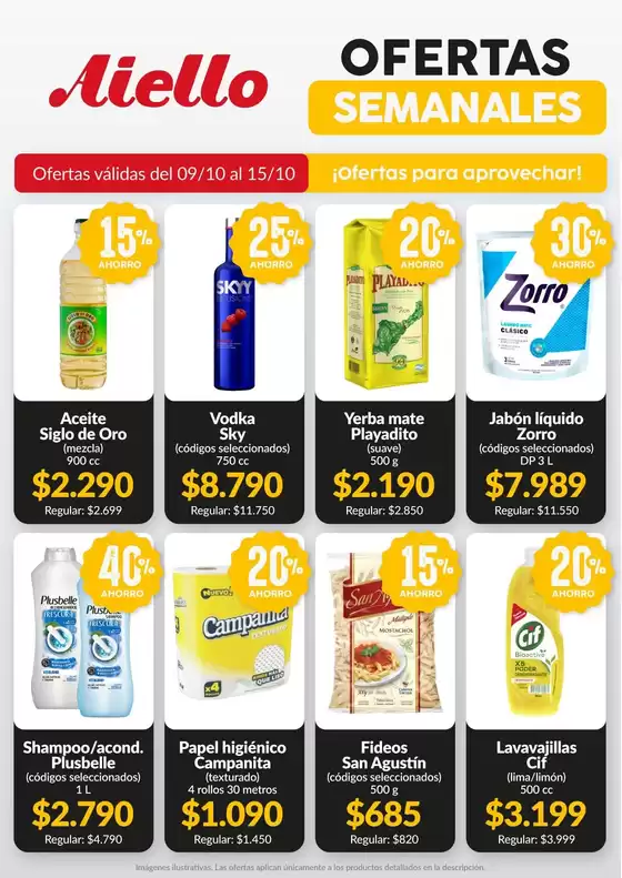 Catálogo Supermercados Aiello | Ofertas Supermercados Aiello | 2026-10-09T00:00:00.000Z - 2026-10-15T00:00:00.000Z