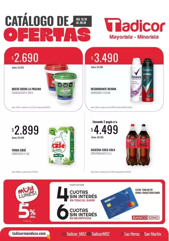 Catálogo Supermercados Tadicor en Villa Catedral | Ofertas Supermercados Tadicor | 2026-10-15T00:00:00.000Z - 2026-10-20T00:00:00.000Z