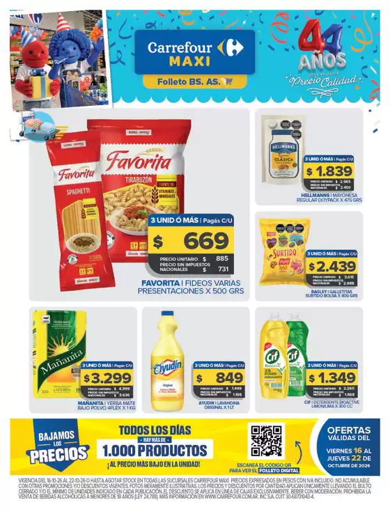Catálogo Carrefour Maxi | OFERTAS SEMANALES | 2026-10-16T00:00:00.000Z - 2026-10-22T00:00:00.000Z