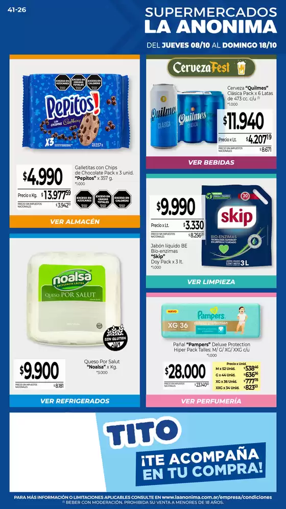 Catálogo La Anonima en María Juana | Insuperables | 2026-10-08T00:00:00.000Z - 2026-10-18T00:00:00.000Z