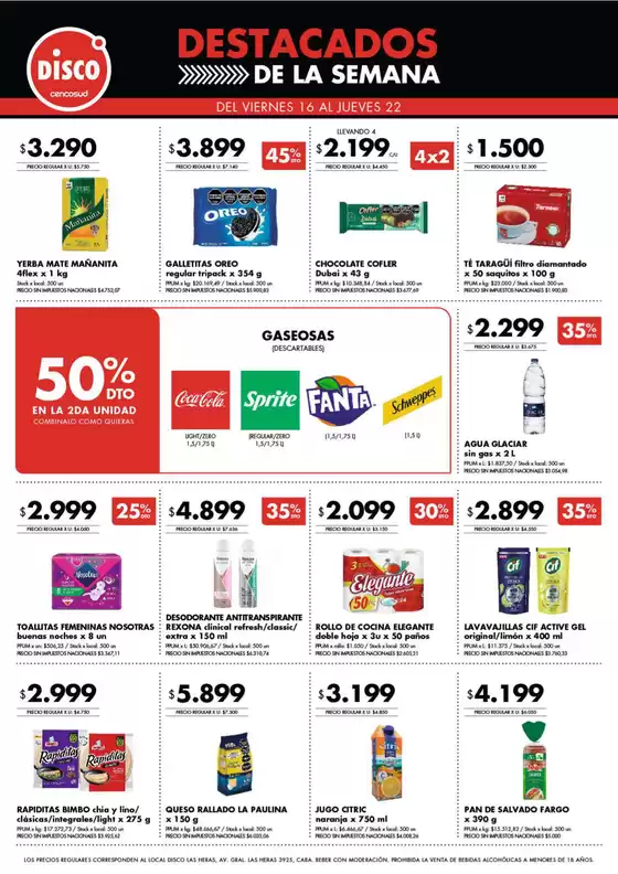 Catálogo Disco | Destacados - Ofertas I Nacional | 2026-10-15T00:00:00.000Z - 2026-10-22T00:00:00.000Z