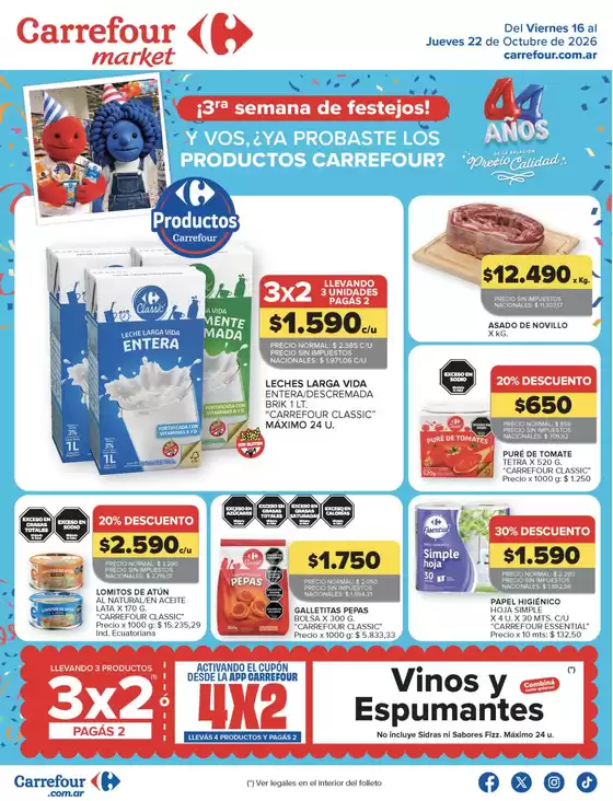 Catálogo Carrefour Market | Carrefour Market 16 Octubre | 2026-10-16T00:00:00.000Z - 2026-10-23T00:00:00.000Z