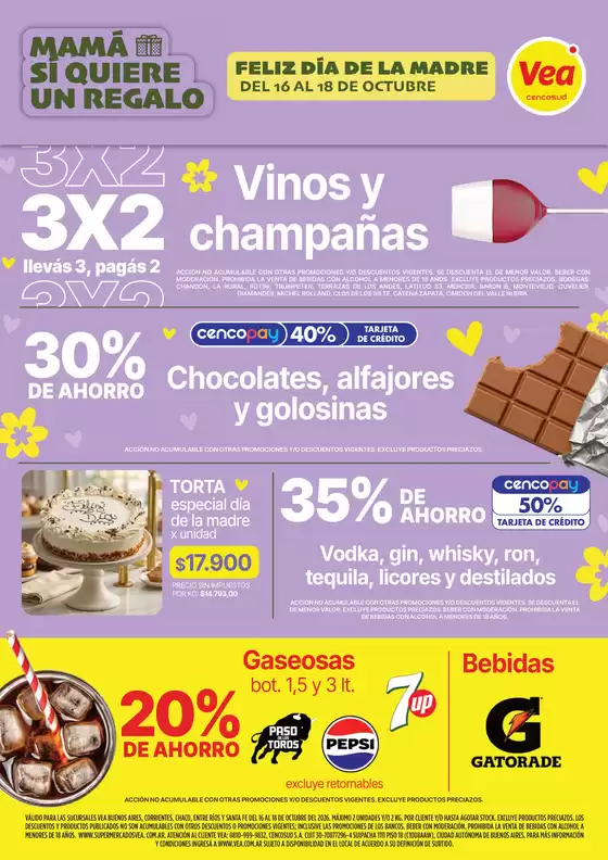 Catálogo Supermercados Vea | Fin de semana de ahorro BsAs Nea | 2026-10-16T00:00:00.000Z - 2026-10-18T00:00:00.000Z