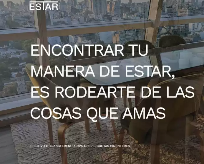 Catálogo Estar Muebles | 3 cuotas sin interes | 2026-10-19T00:00:00.000Z - 2026-10-31T00:00:00.000Z