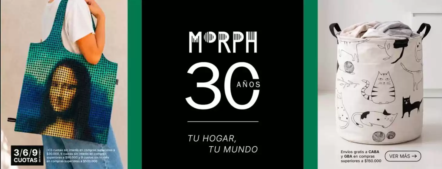Catálogo Morph | 3, 6 y 9 cuotas sin interes | 2026-10-19T00:00:00.000Z - 2026-10-31T00:00:00.000Z