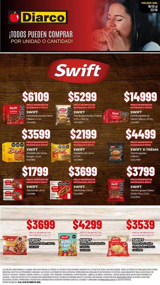 Catálogo Diarco | ESPECIAL SWIFT | 2026-10-19T00:00:00.000Z - 2026-10-23T00:00:00.000Z
