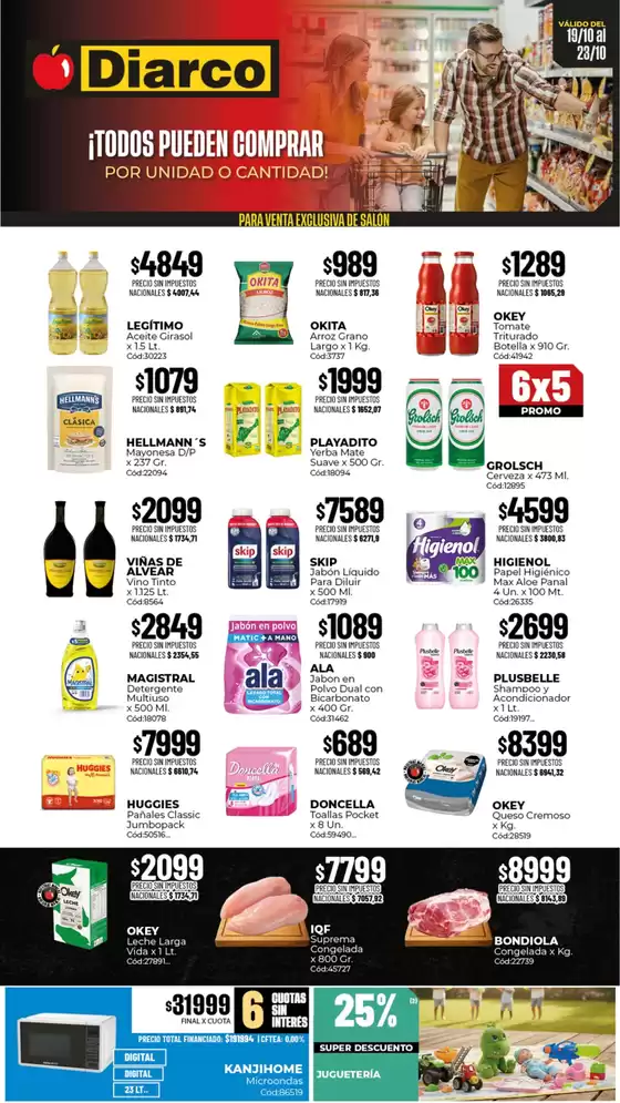 Catálogo Diarco | OFERTAS INTERIOR | 2026-10-19T00:00:00.000Z - 2026-10-23T00:00:00.000Z