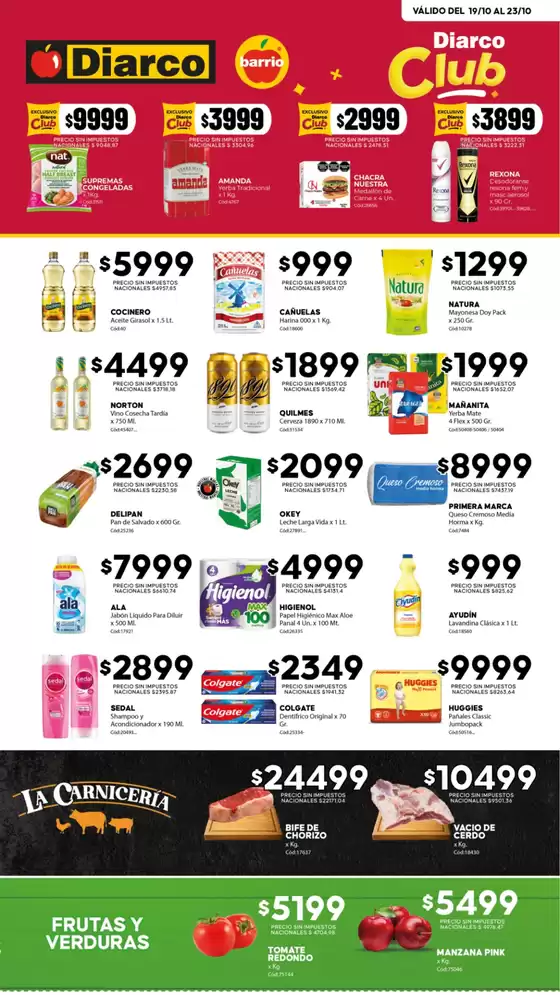 Catálogo Diarco | OFERTAS DIARCO BARRIO | 2026-10-19T00:00:00.000Z - 2026-10-23T00:00:00.000Z