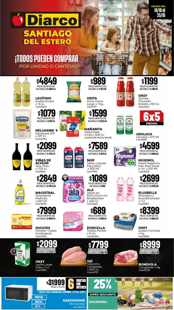 Catálogo Diarco | OFERTAS SANTIAGO DEL ESTERO | 2026-10-19T00:00:00.000Z - 2026-10-23T00:00:00.000Z