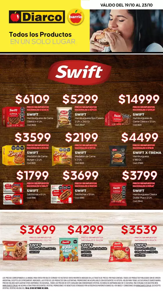 Catálogo Diarco | ESPECIAL SWIFT | 2026-10-19T00:00:00.000Z - 2026-10-23T00:00:00.000Z