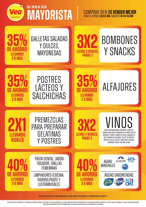 Catálogo Supermercados Vea | Volante Vea mayorista Mendoza | 2026-10-19T00:00:00.000Z - 2026-10-31T00:00:00.000Z
